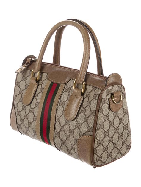 gucci vintage boston bag|gucci vintage suede bag.